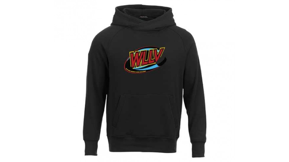 WLLV hoodies col croisé logo devant