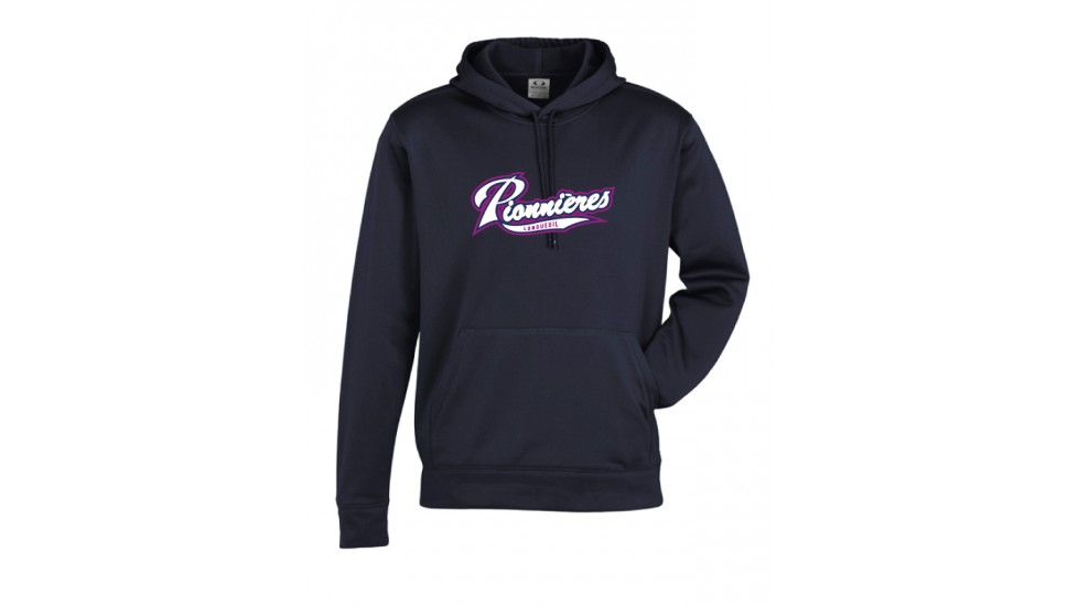 Pionnières hoodie polyester marin